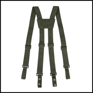 Tactical Duty Belt Suspenders Adjustable Police Harness Rugged Nylon Utility